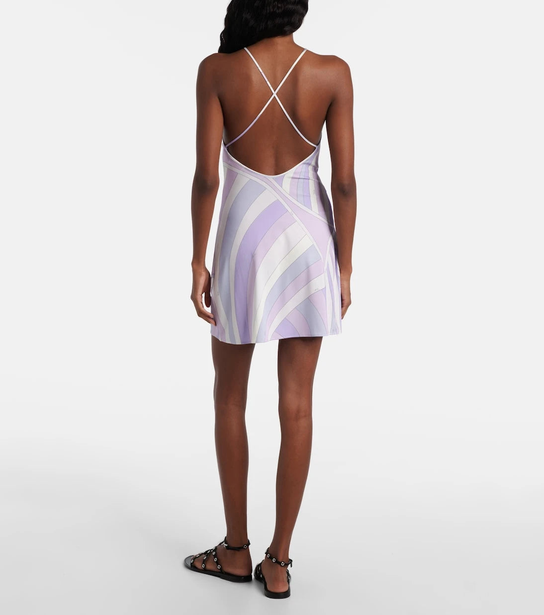 Pucci - Iride satin jersey minidress