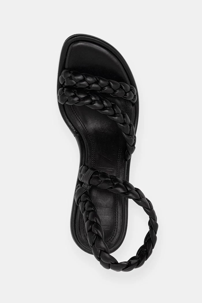 Souliers Martinez topuklu deri sandalet ISA