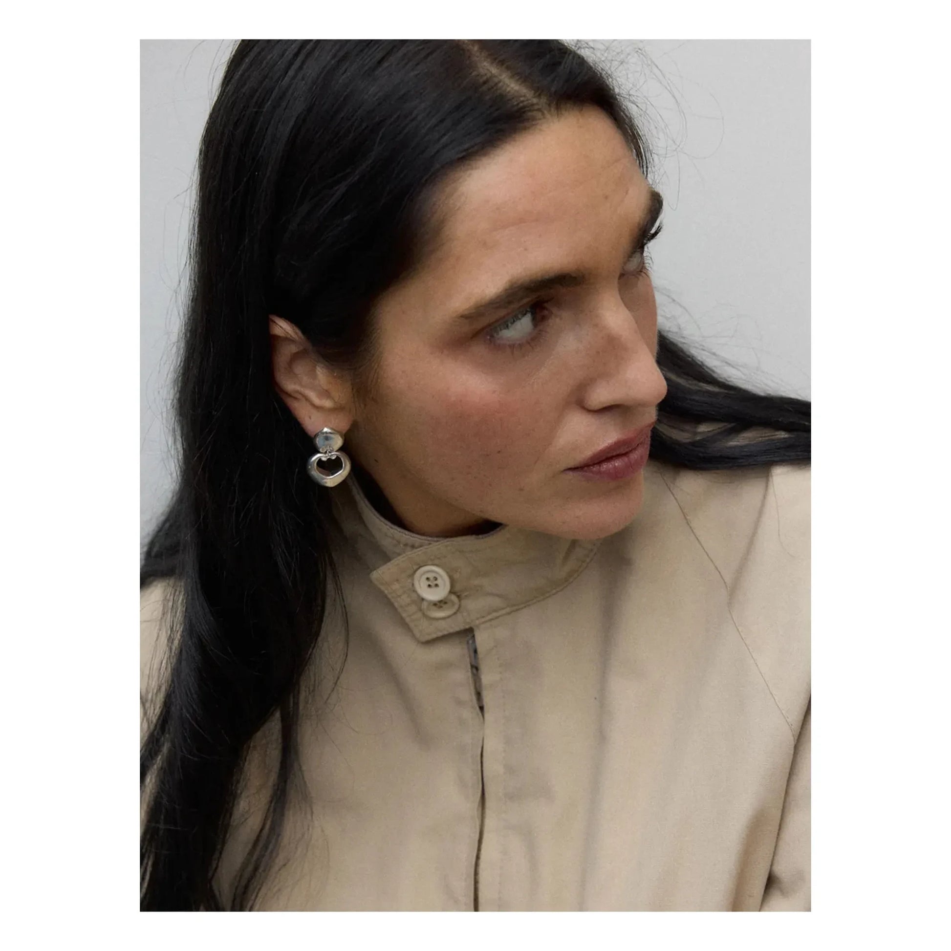 Louise Damas - Les Volutes Earrings | Silver