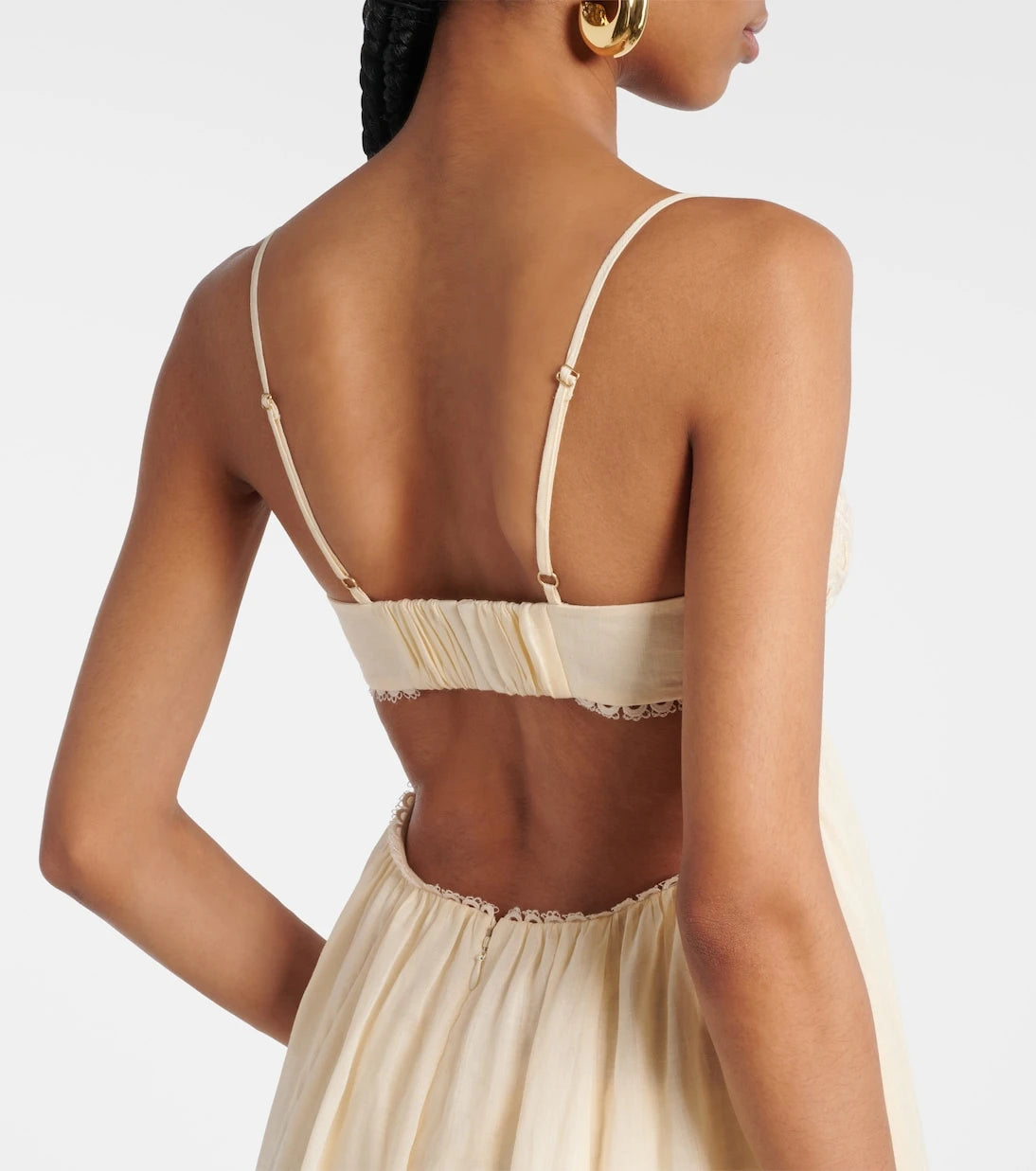 Zimmermann - Coco embroidered ramie maxi dress