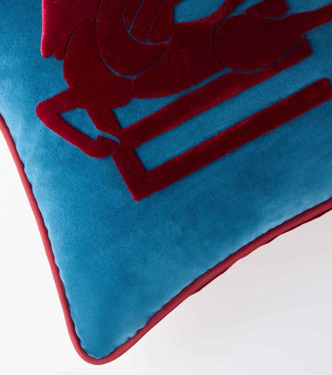 Etro - Embroidered cotton and velvet cushion