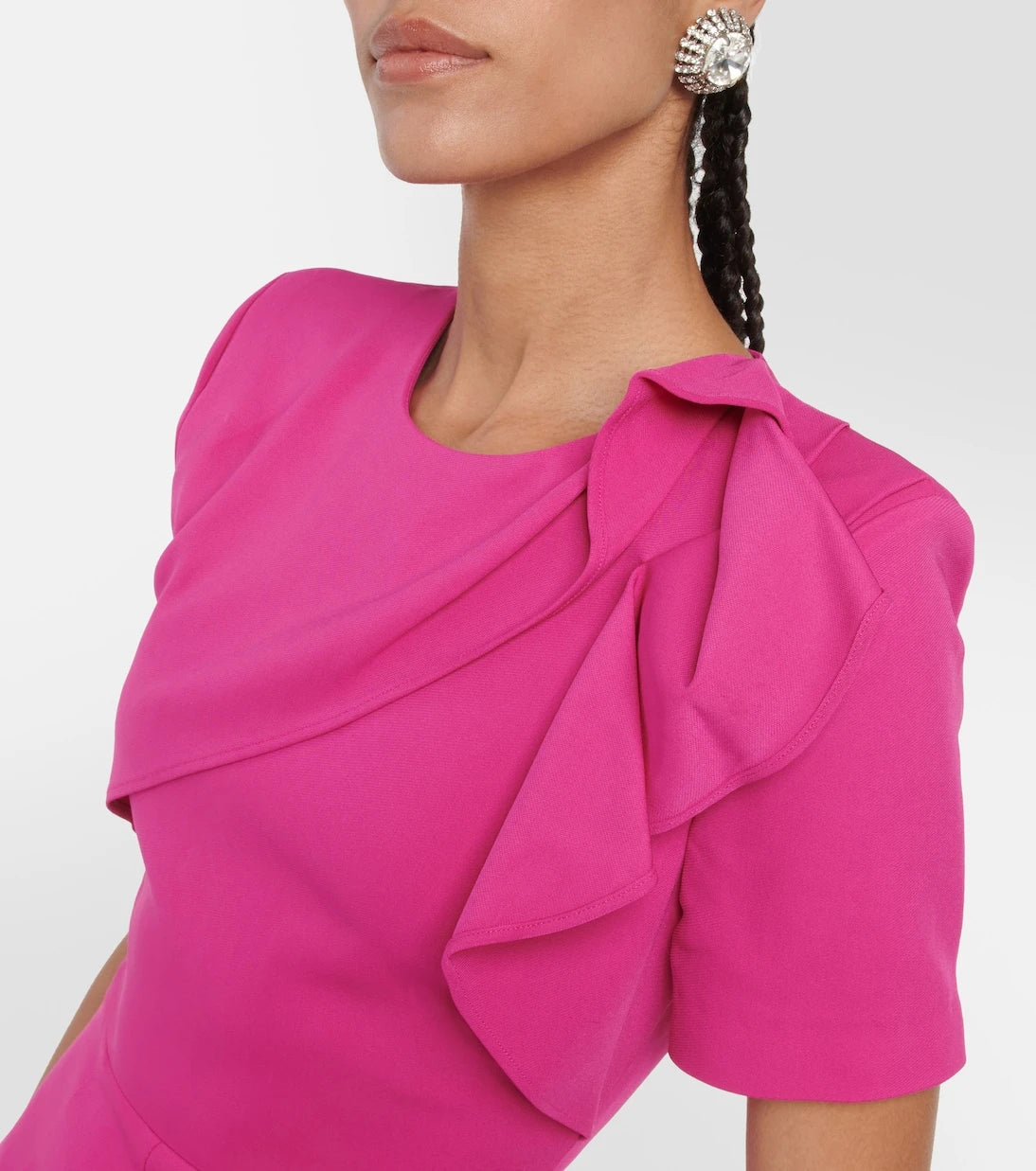 Roland Mouret - Asymmetrical midi dress