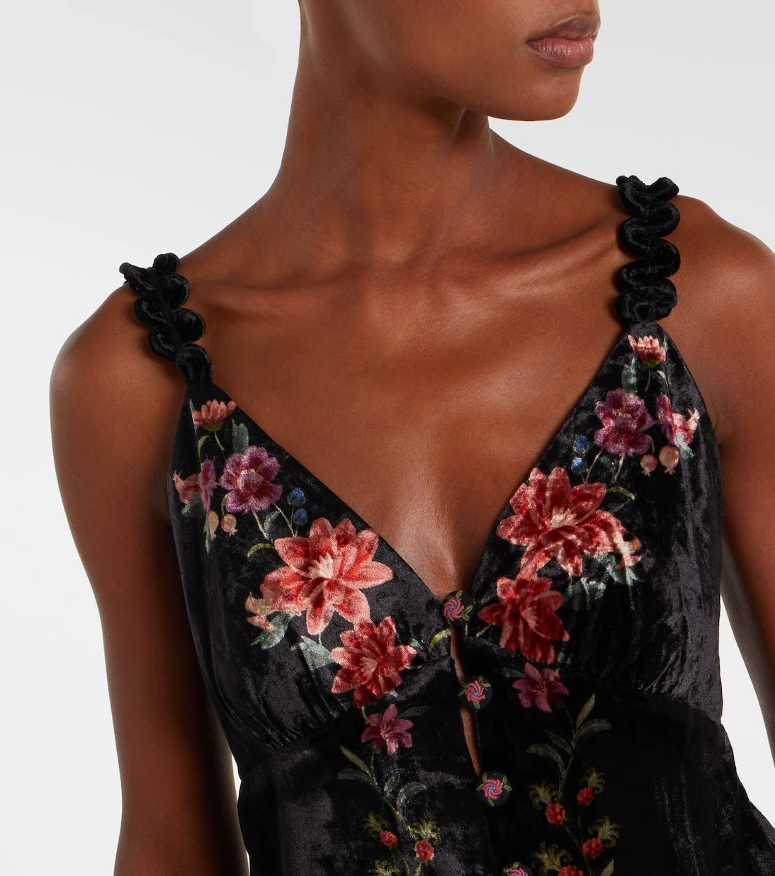 Farm Rio - Floral velvet top