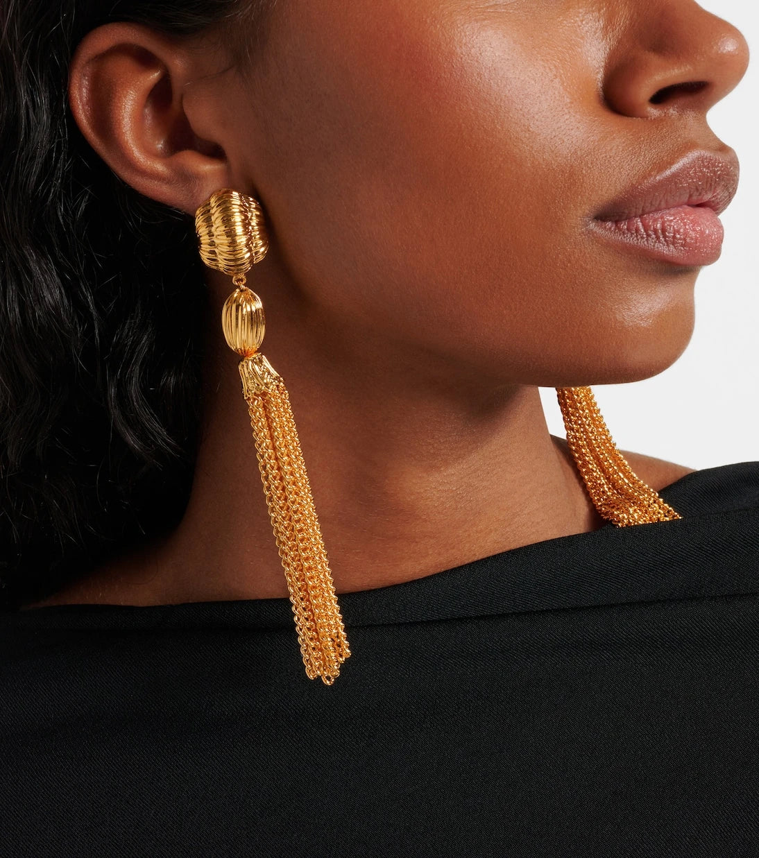 Jennifer Behr - Arthella gold-plated drop earrings