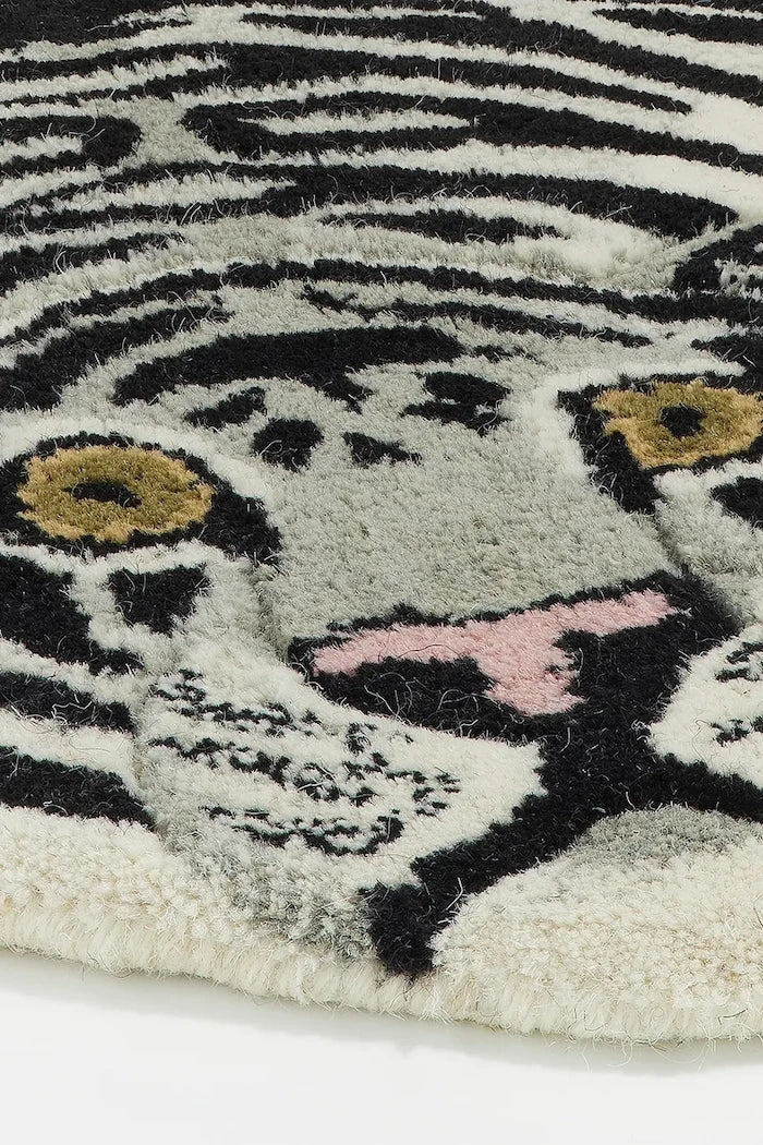 Doing Goods Snowy Tiger Yün Halı 150 x 90 x 2 cm