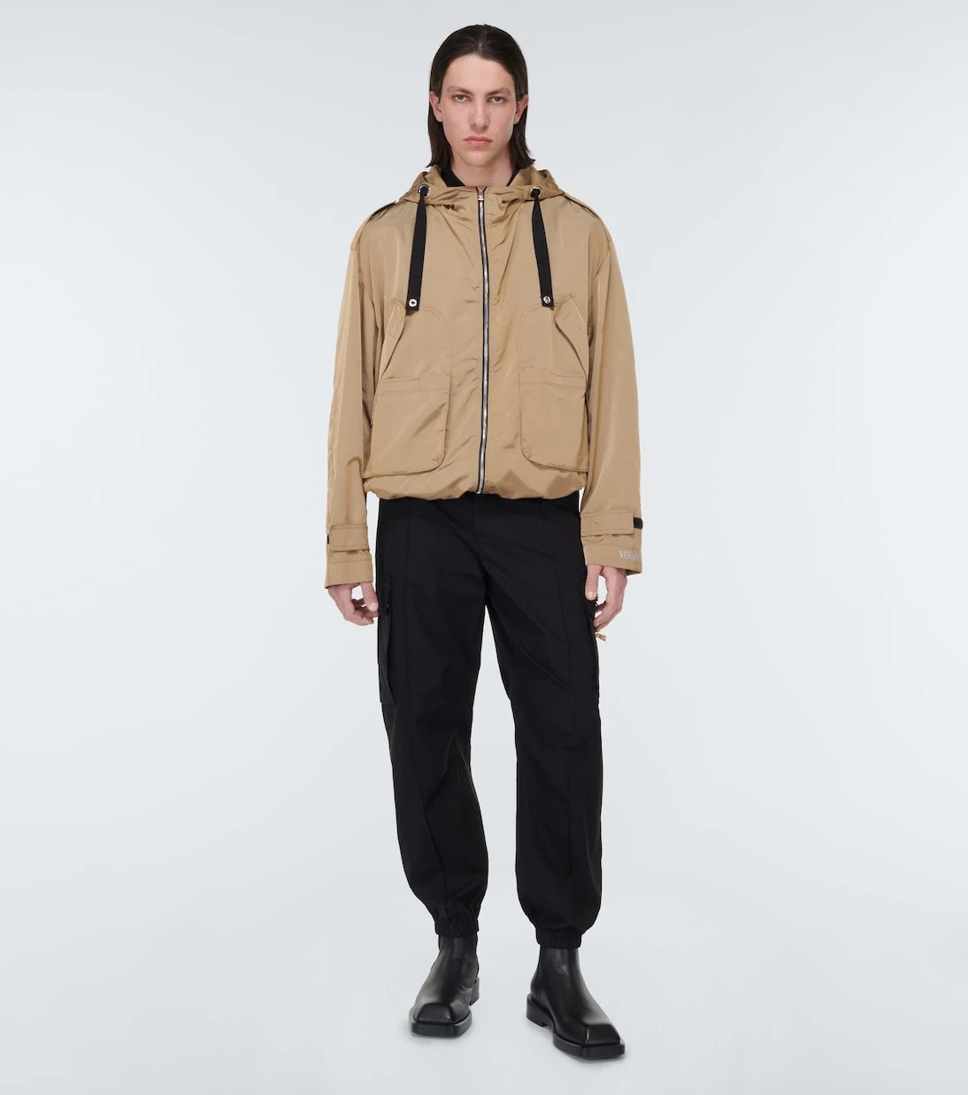 Versace - Hooded nylon jacket