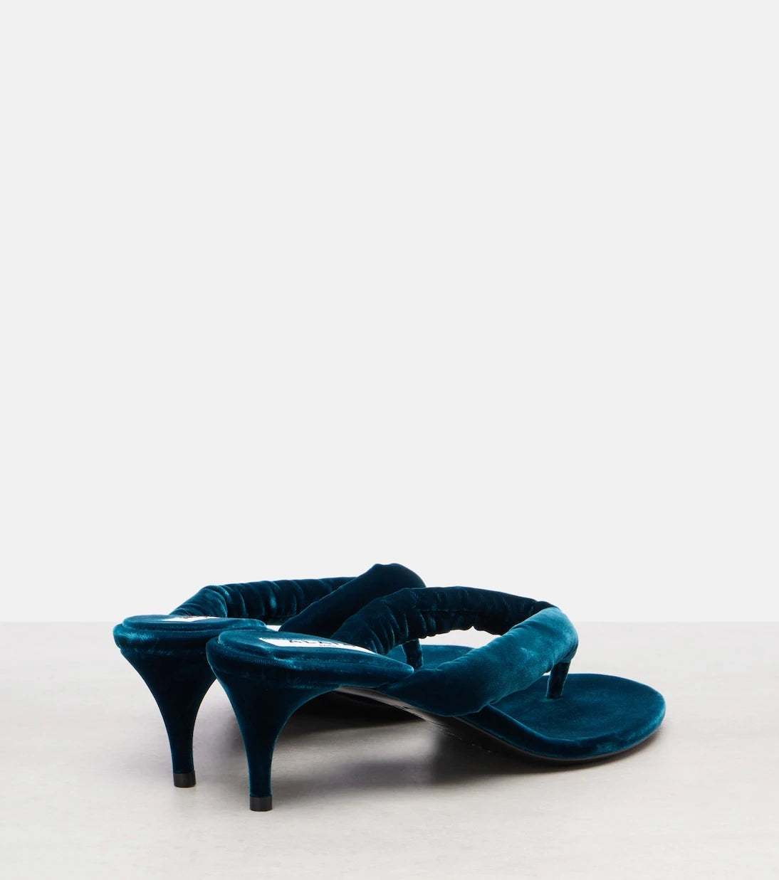 Alaïa - Velvet thong sandals