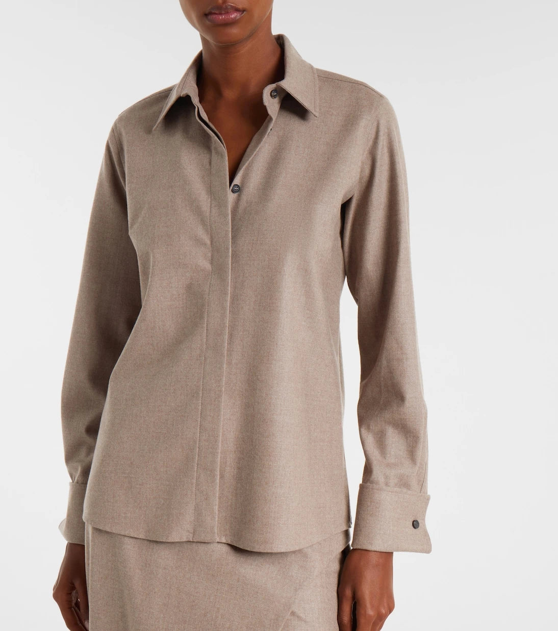 Max Mara - Tebaide cashmere-blend shirt