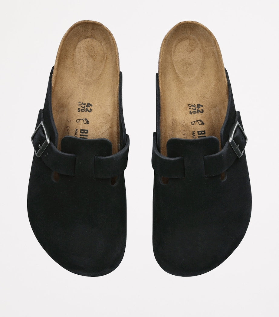 Suede Boston Clogs