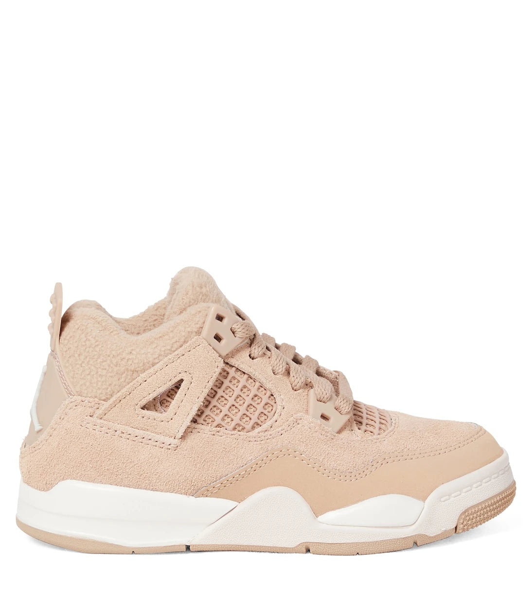 Nike Kids - Jordan 4 Retro leather-trimmed sneakers