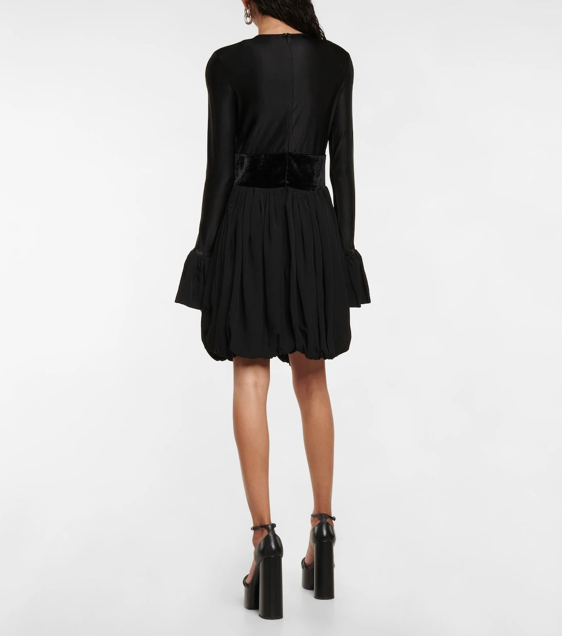 Rabanne - Pleated flared minidress