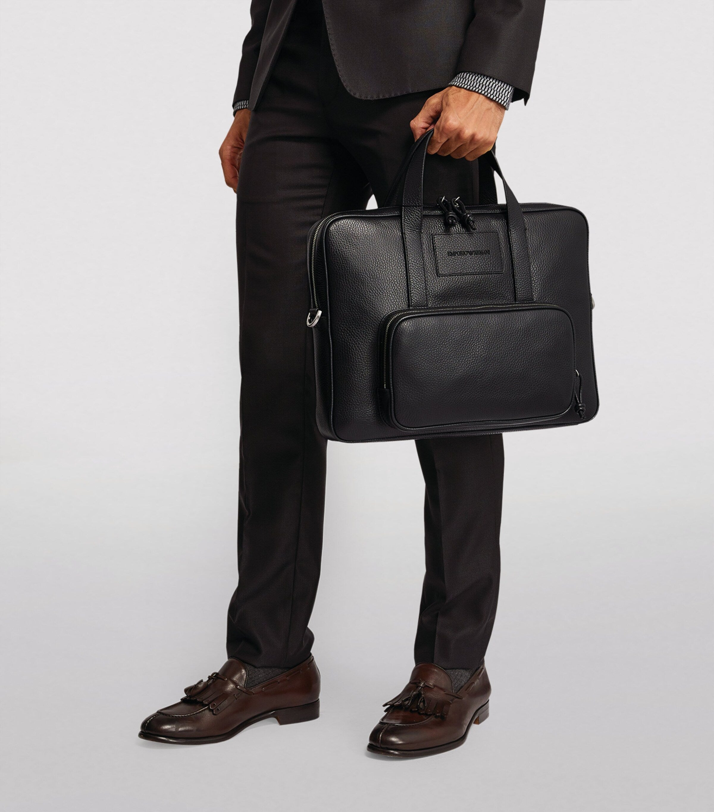 Tumbled Leather Soft Briefcase