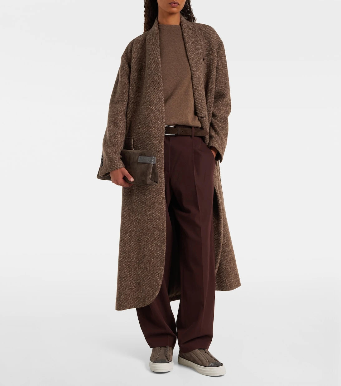 Brunello Cucinelli - Monili suede slip-on shoes
