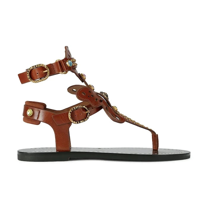 Kurt Geiger London Kadın Deri Kayışlı Sandalet Boho Butterfly Gladiator