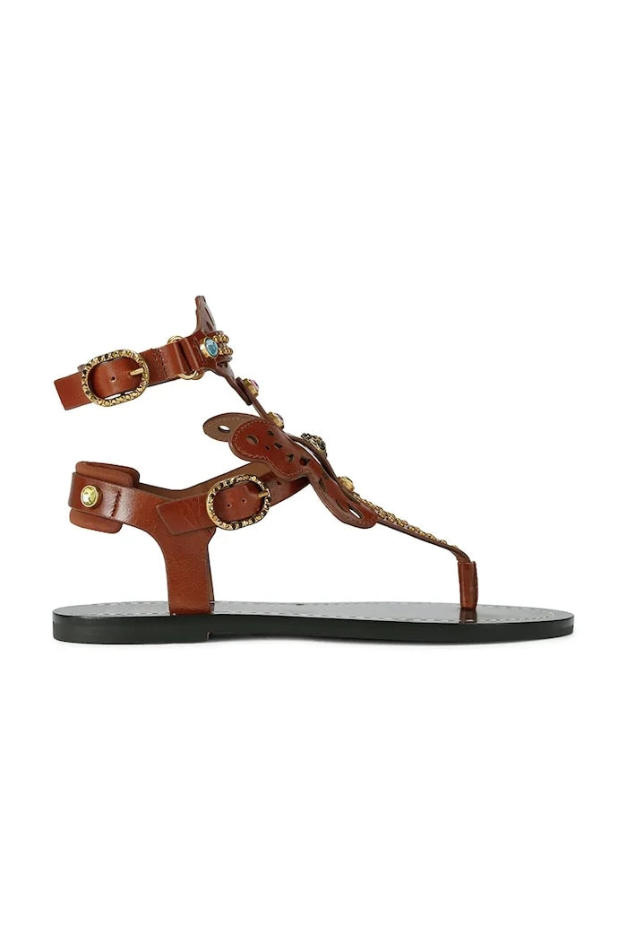 Kurt Geiger London Kadın Deri Kayışlı Sandalet Boho Butterfly Gladiator