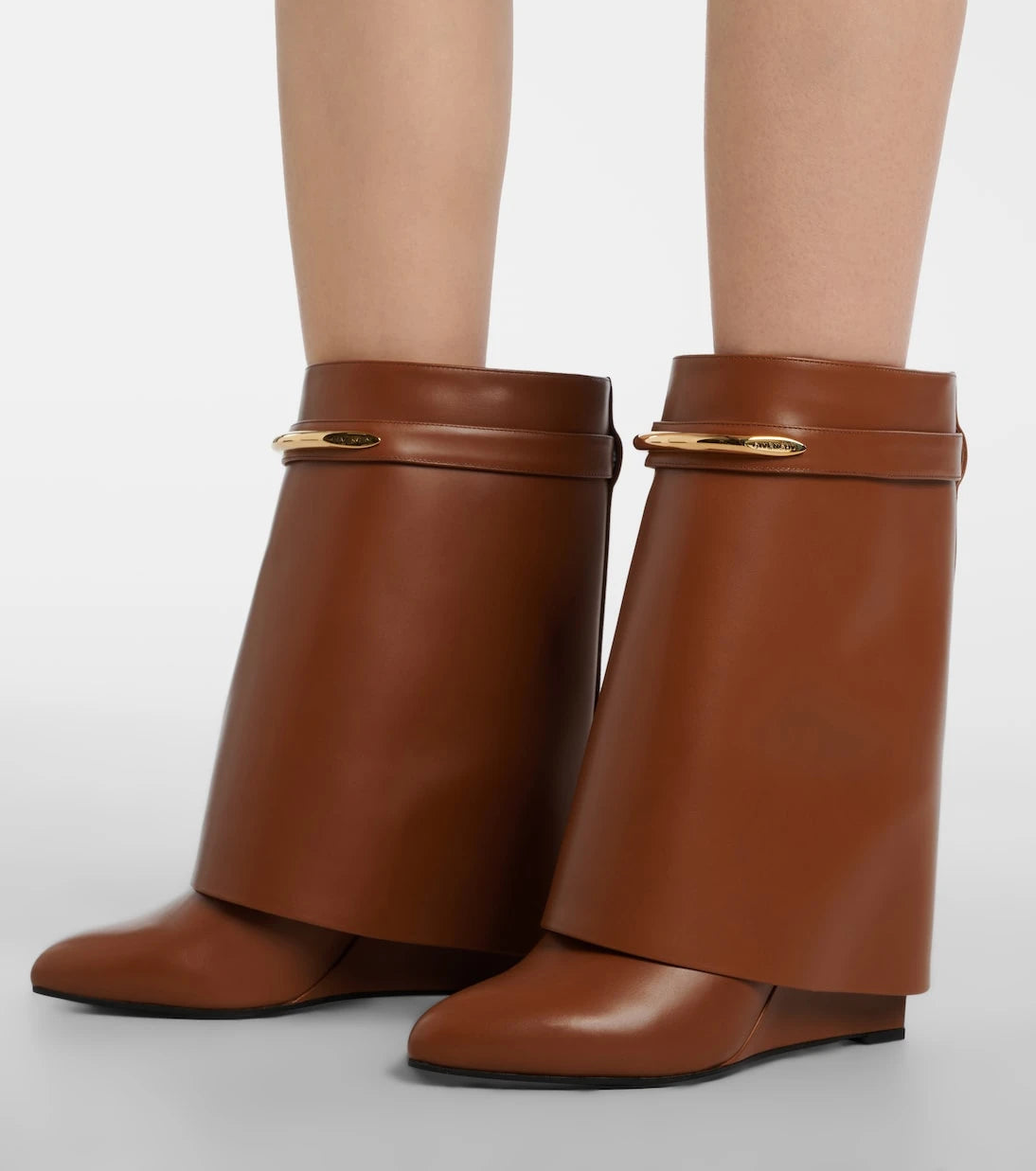 Givenchy - Shark leather mid-calf boots