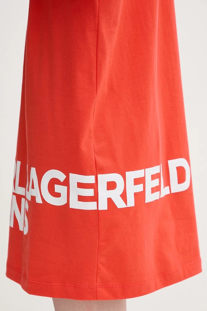 Karl Lagerfeld Jeans pamuk elbise
