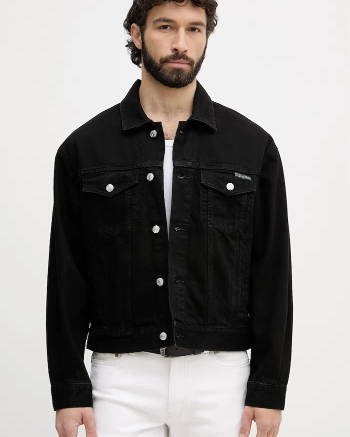 Calvin Klein Jeans erkek denim geçiş ceketi