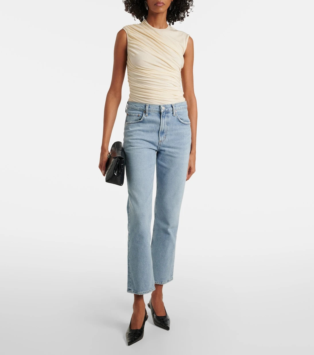 Agolde - Valen mid-rise straight jeans