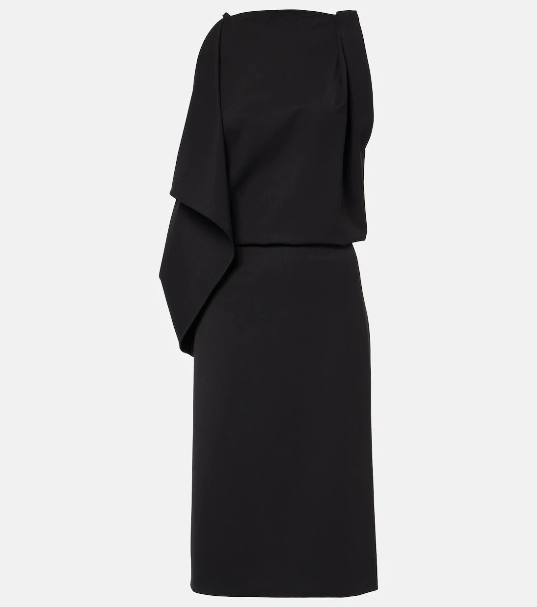 Proenza Schouler - Elena draped wool-blend midi dress