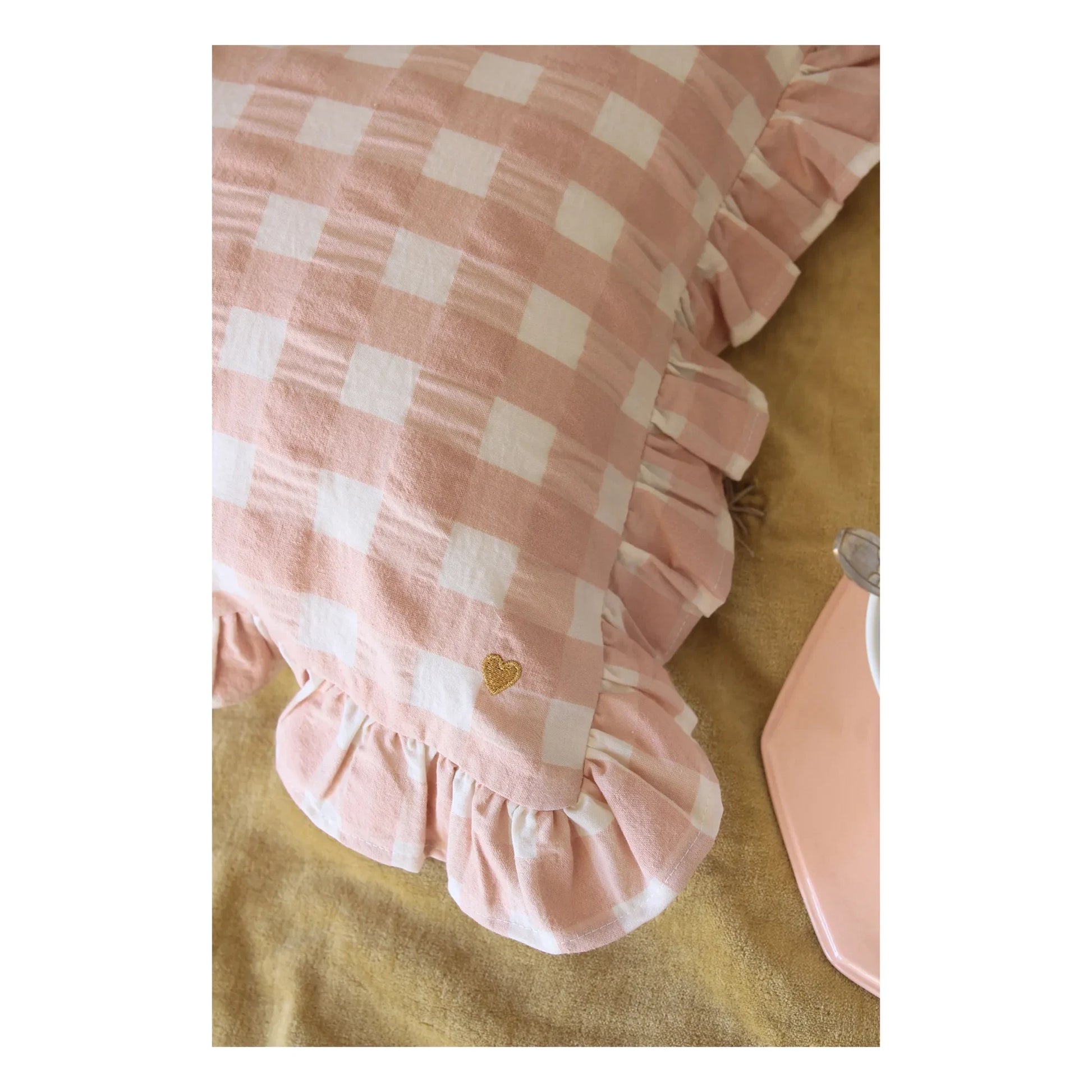 Barnabé aime le café - Steering wheel cushion | Pale Pink