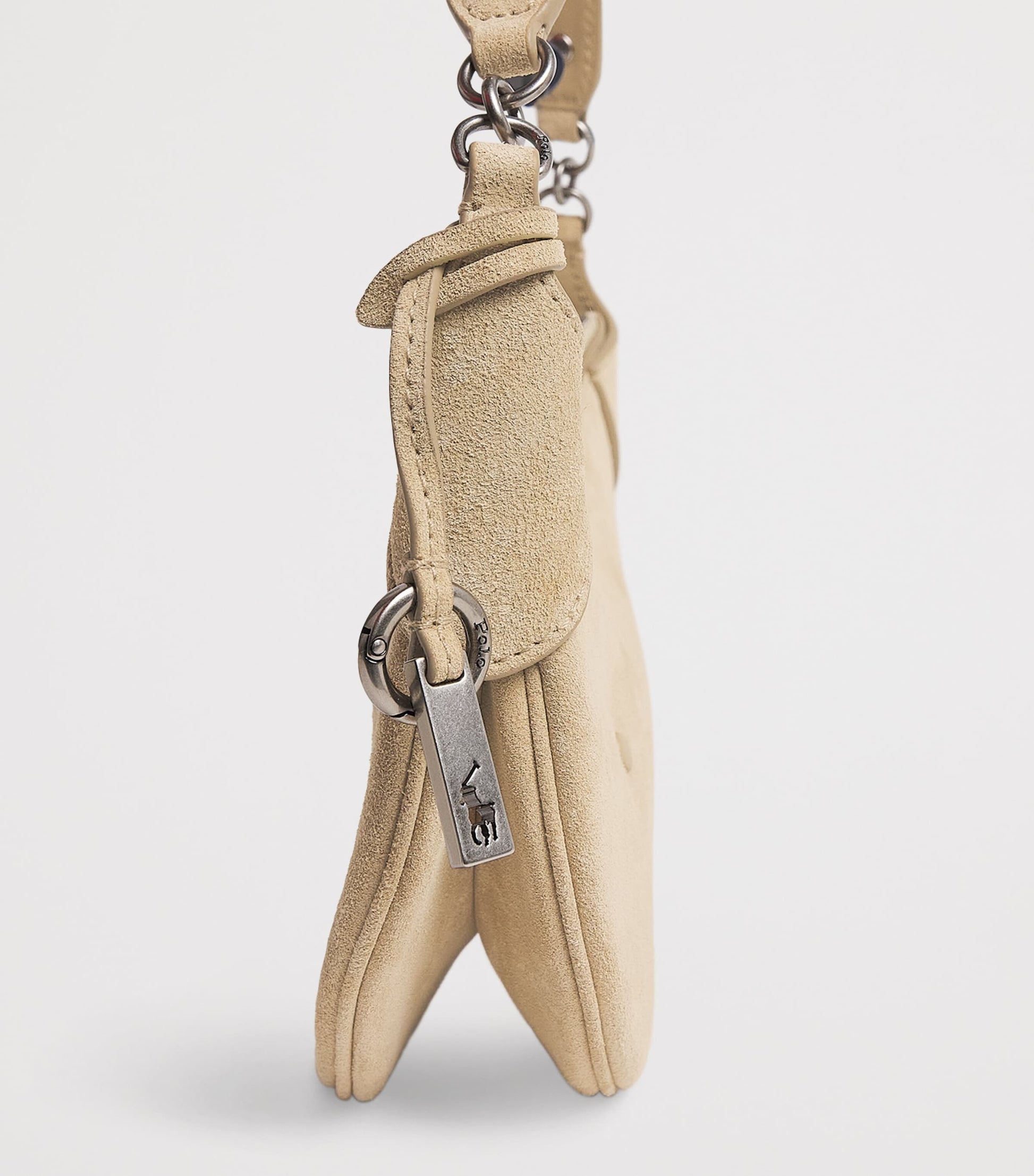 Polo Ralph Lauren Mini Suede Studded ID Shoulder Bag