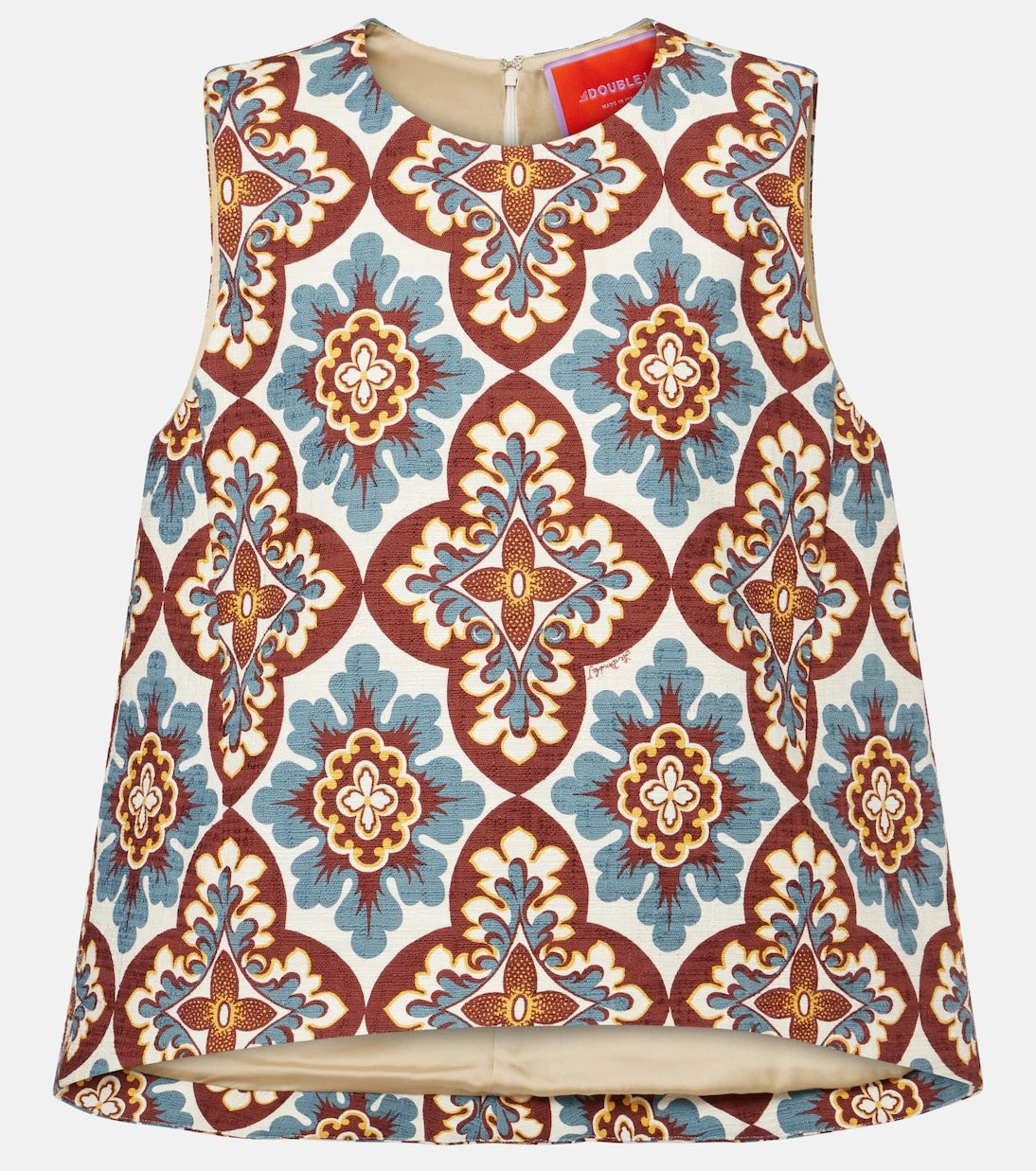 La DoubleJ - La Scala printed cotton top