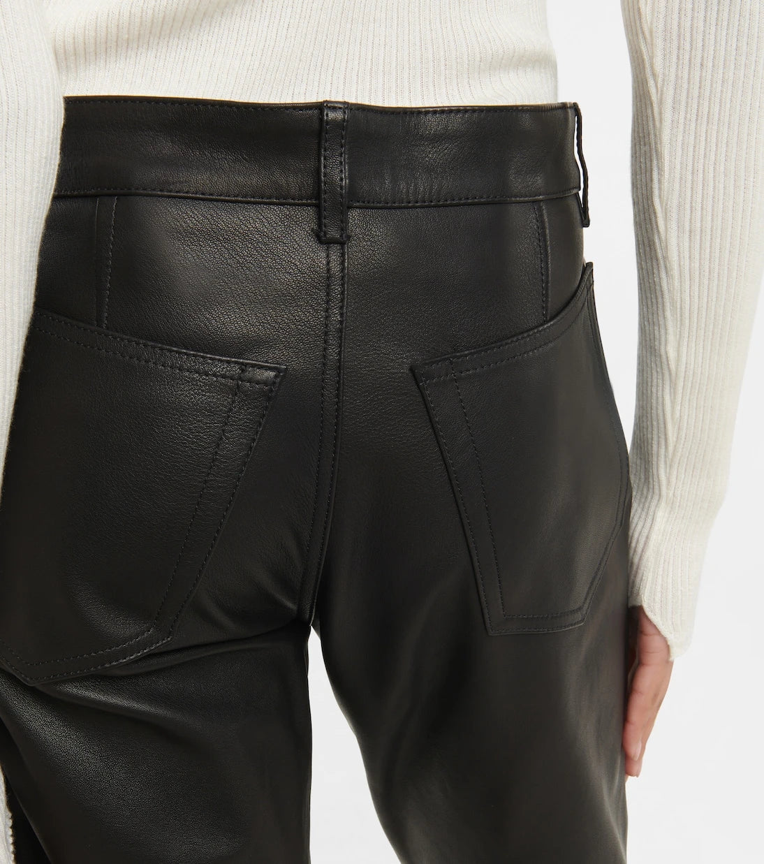 Petar Petrov - Gonda low-rise leather pants