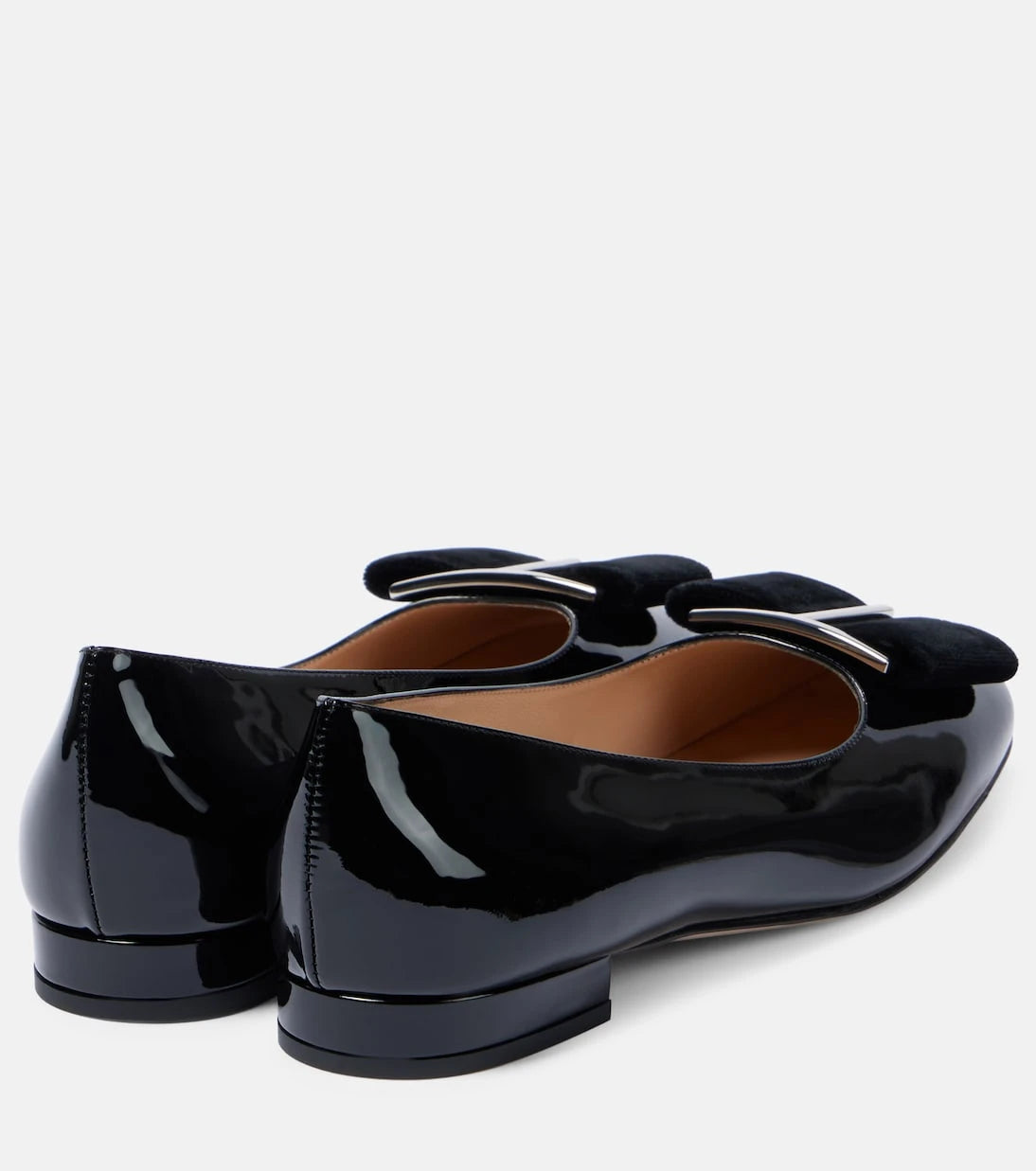 Tom Ford - Audrey bow-detail patent leather ballet flats