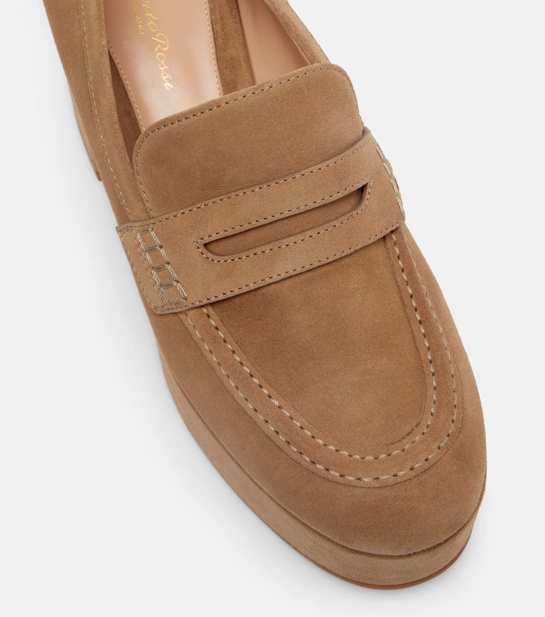 Gianvito Rossi - Jenna suede loafer pumps