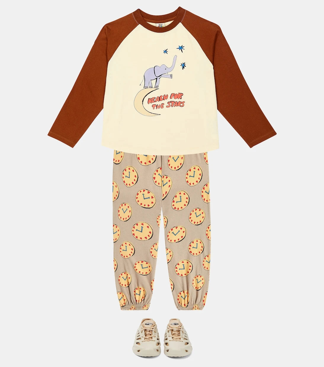 Jellymallow - Watch printed cotton sweatpants