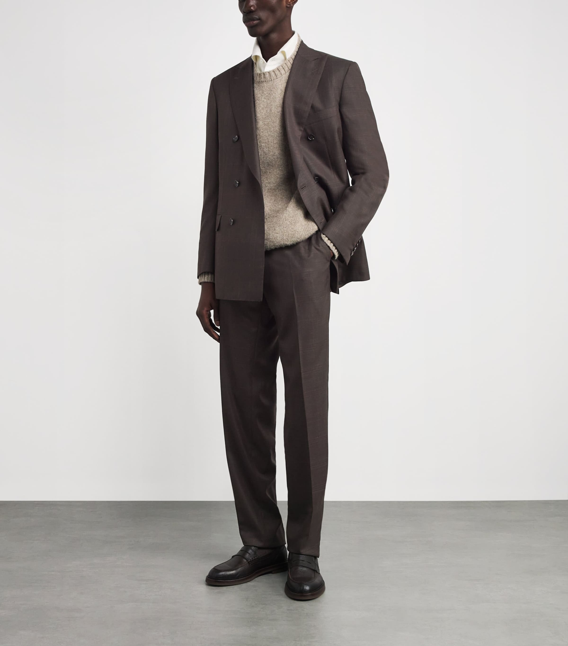 Wool Check 2-Piece Suit