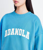 Blue Oversized Logo Sweatshirt