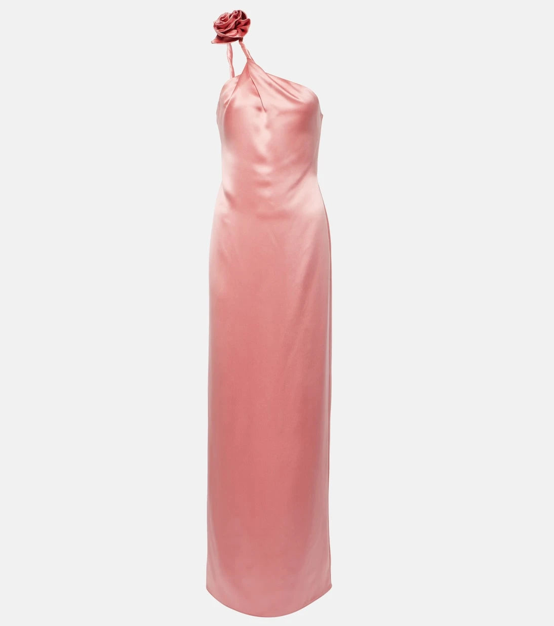 Magda Butrym - Floral-appliqué silk satin gown