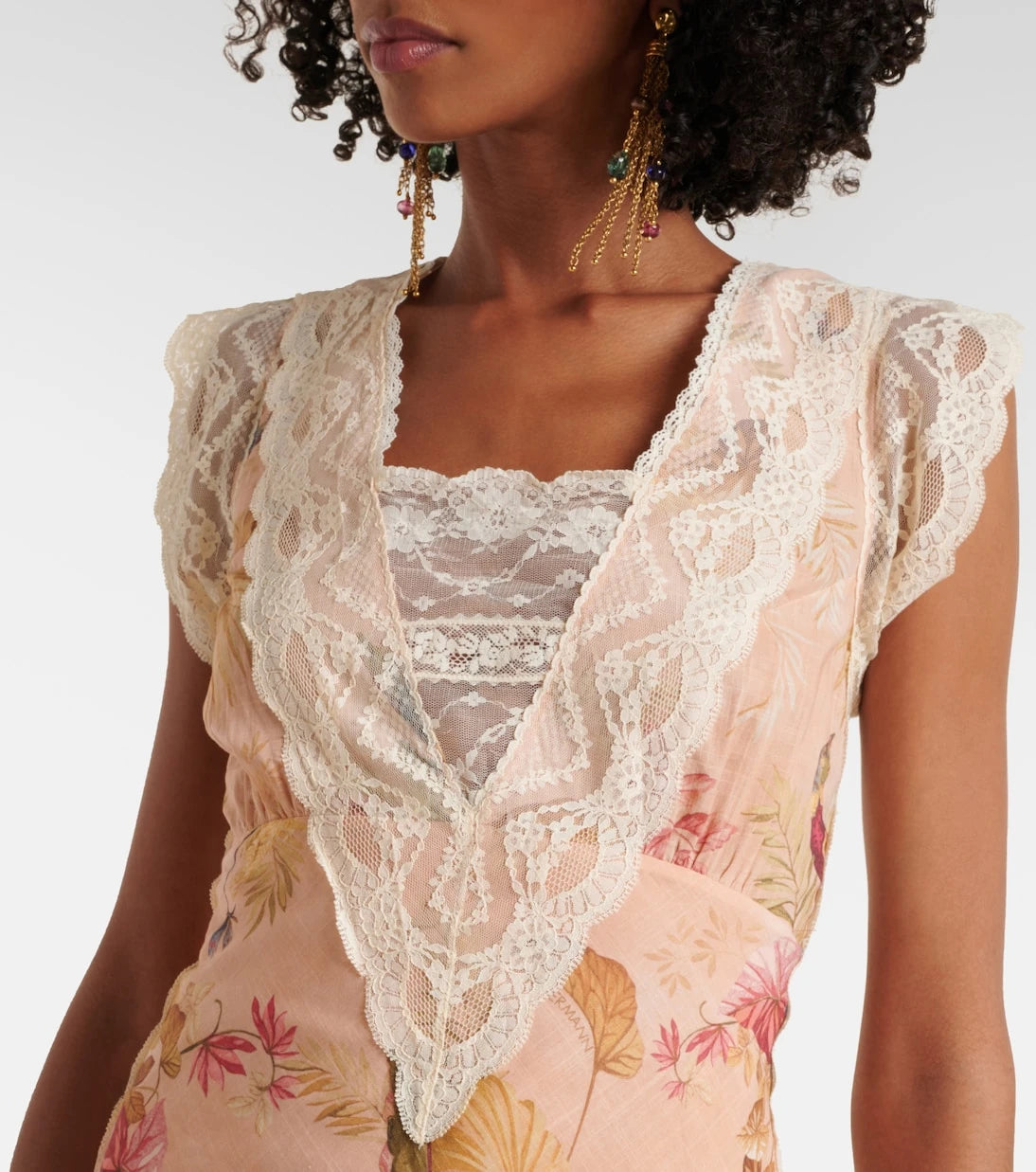 Zimmermann - Ascension floral cotton midi dress