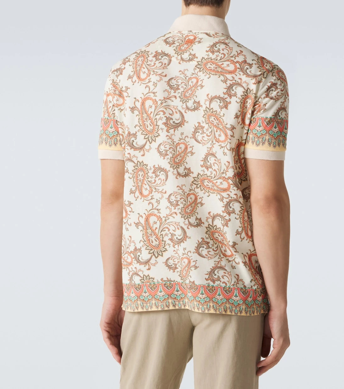 Etro - Paisley cotton piqué polo shirt