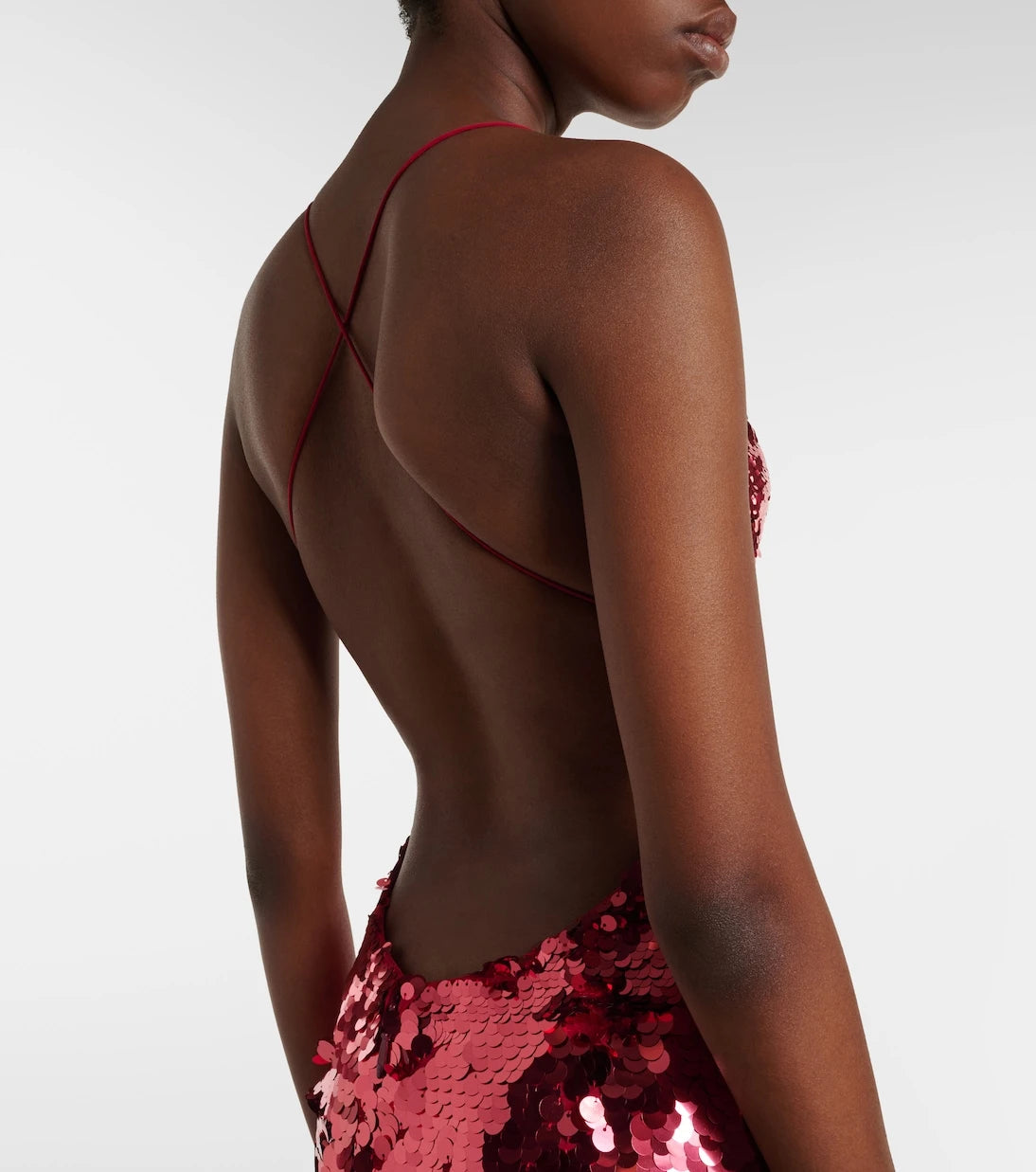Alex Perry - Sequined open-back minidress