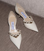 Jimmy Choo White Aurelie 65 Patent Leather Pumps