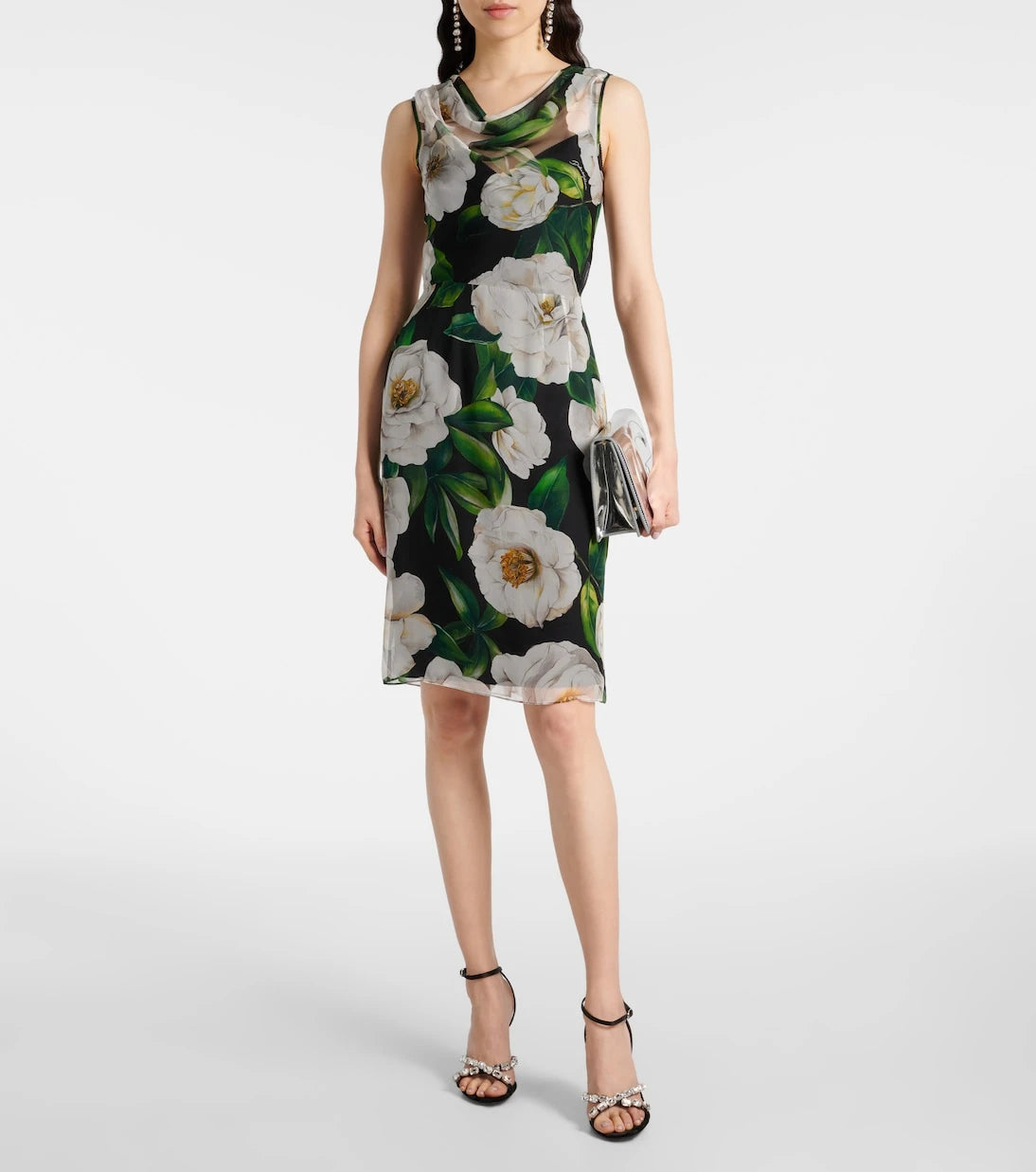 Dolce&Gabbana - Floral silk chiffon cocktail dress