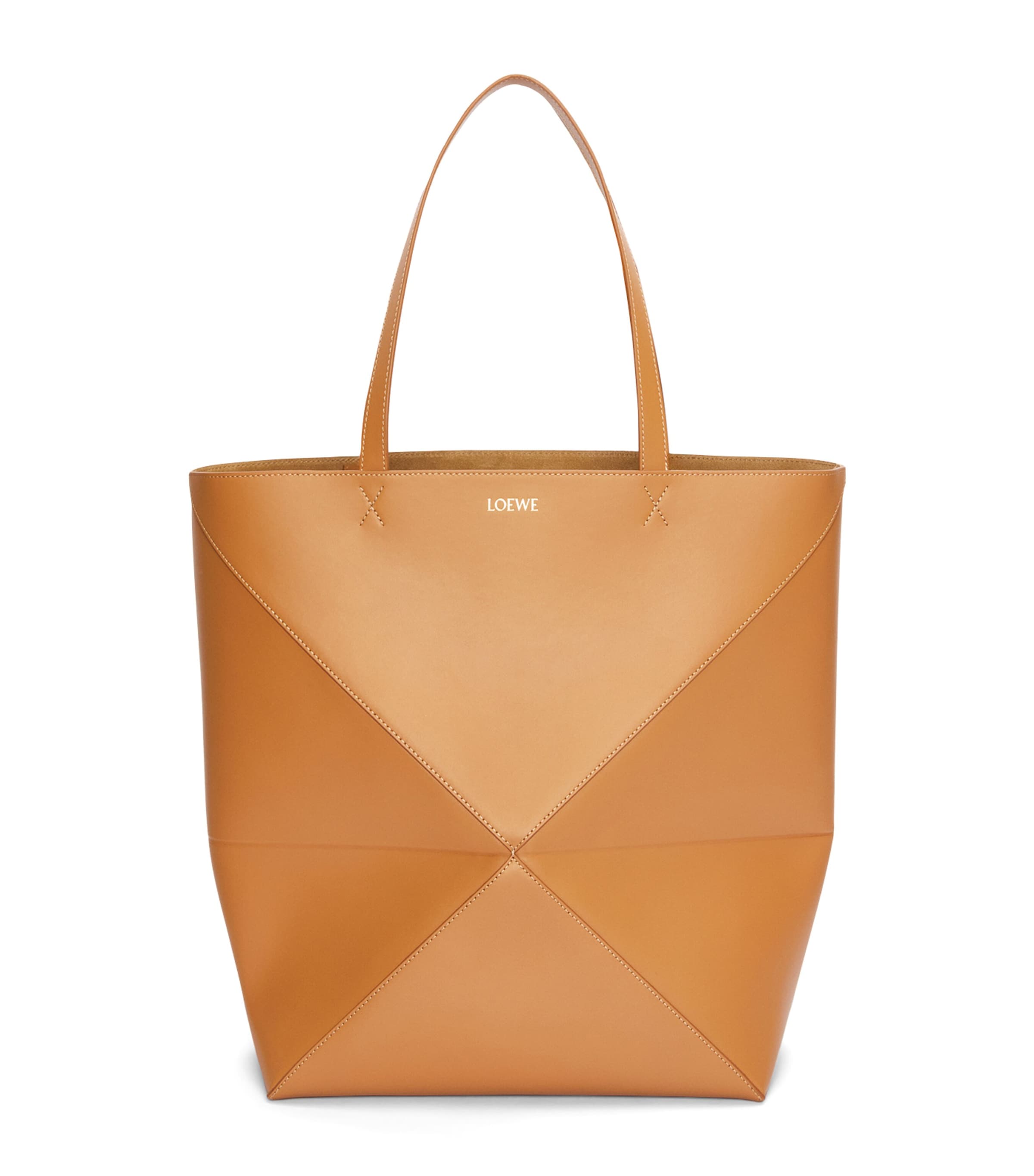 LOEWE XL Leather Puzzle Fold Tote Bag