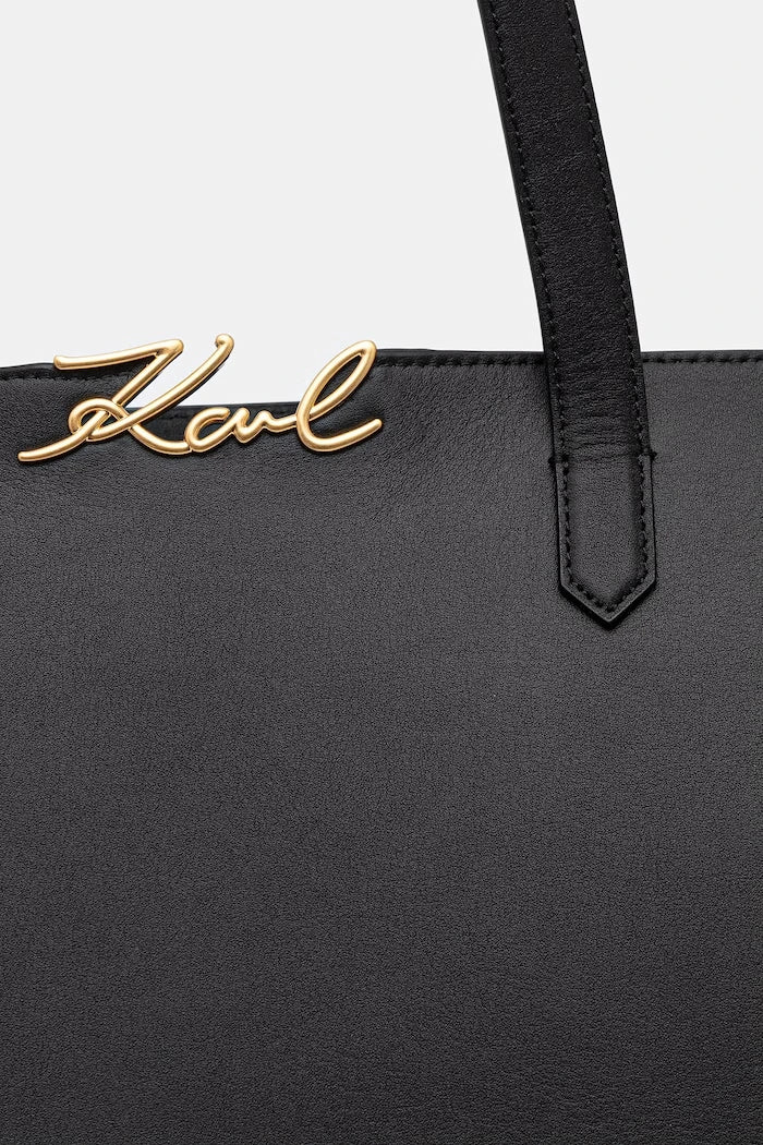 Karl Lagerfeld kadın deri tote çanta K/SIGNATURE