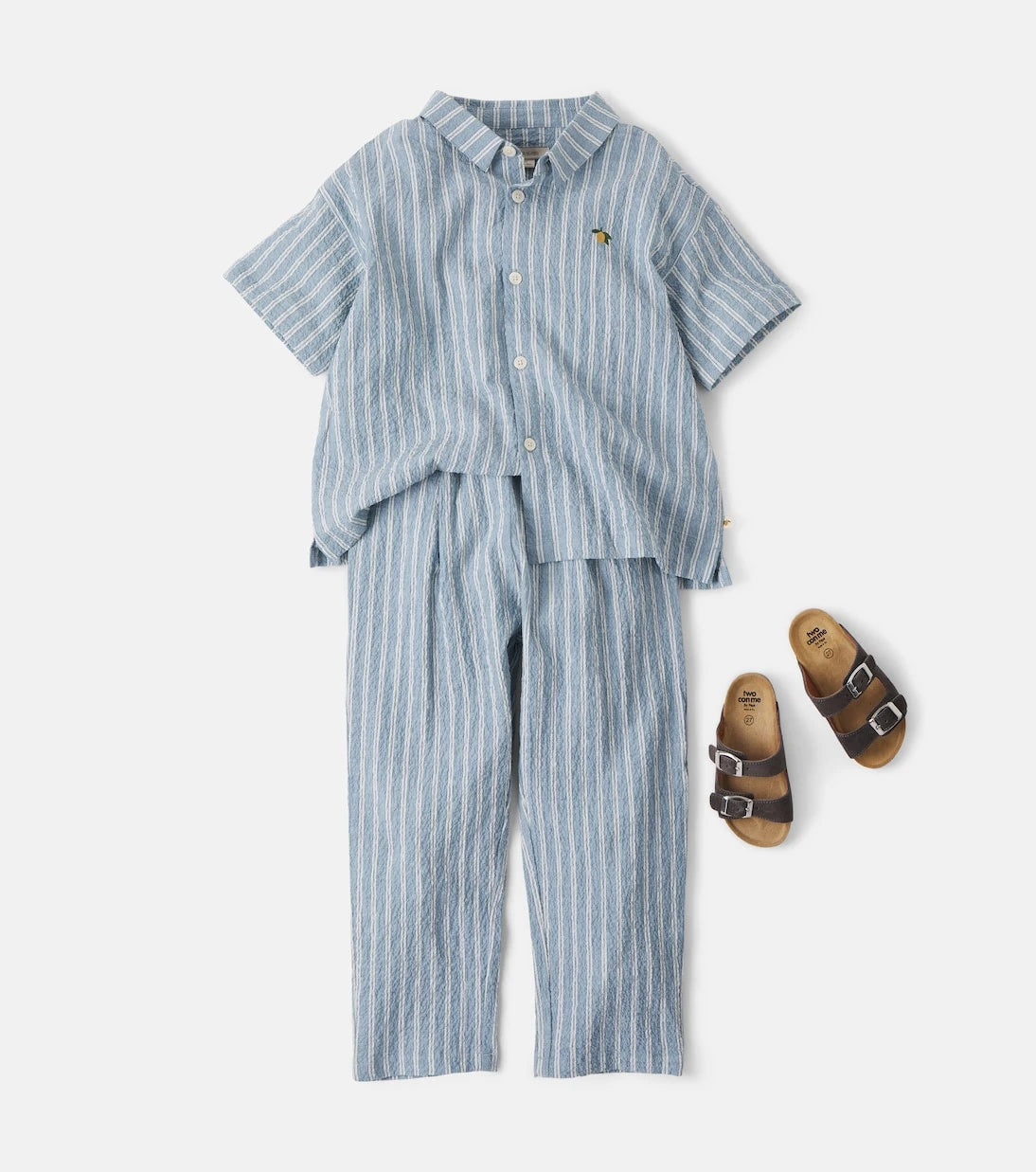 Konges Sløjd - Elliot striped cotton seersucker pants