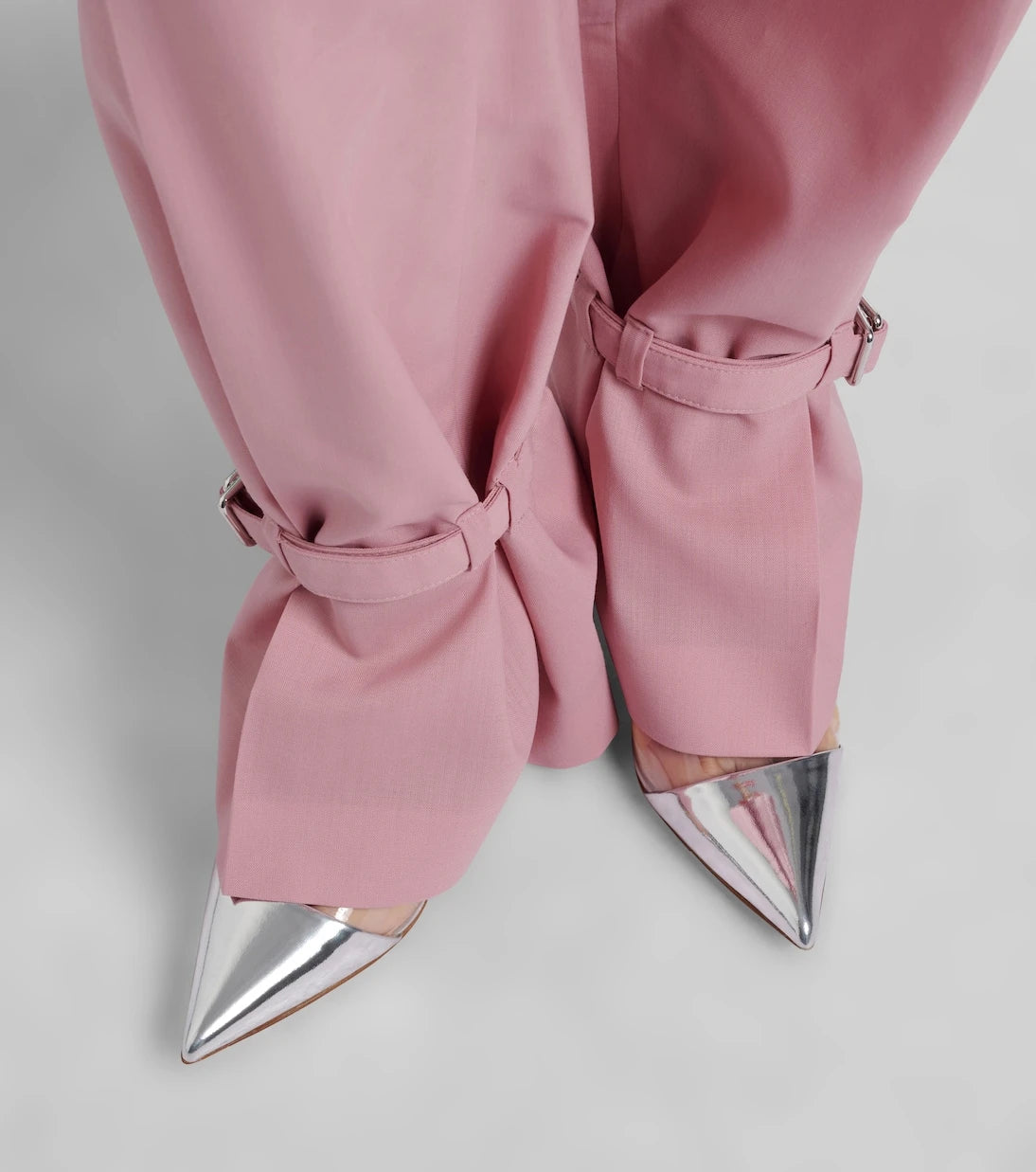 Gianvito Rossi - Plexi mirrored leather and TPU pumps