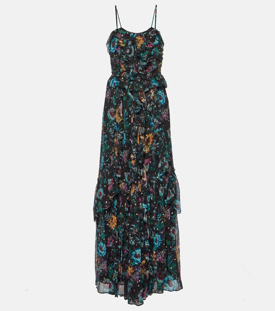 Ulla Johnson - Colette ruffled silk maxi dress