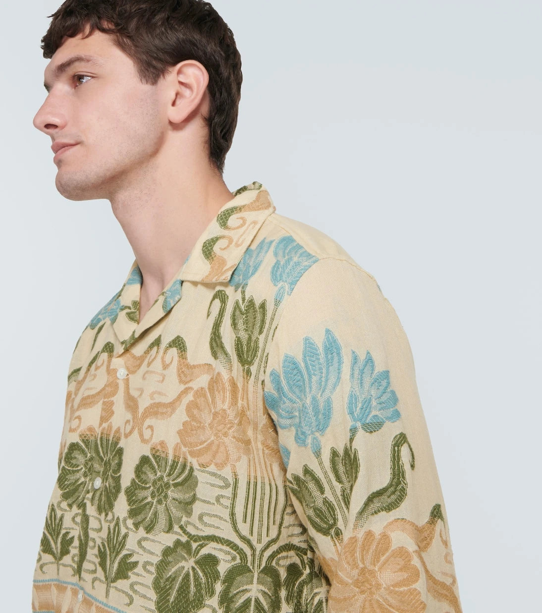 Bode - Tulipa printed cotton shirt