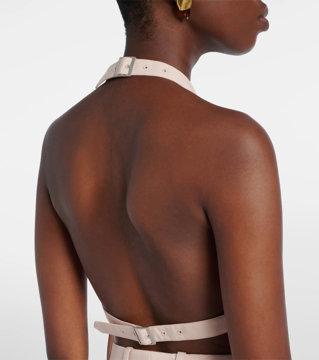 Wardrobe.NYC - Halterneck cotton-blend top