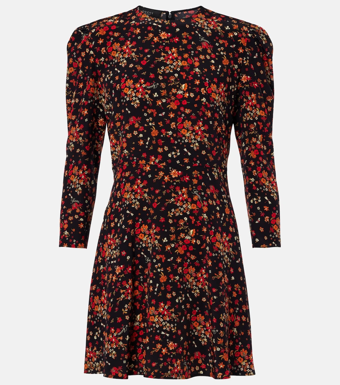 Gucci - Floral silk minidress