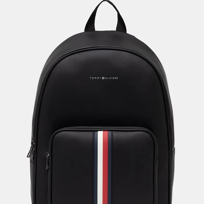 Tommy Hilfiger erkek suni deri şehir sırt çantası