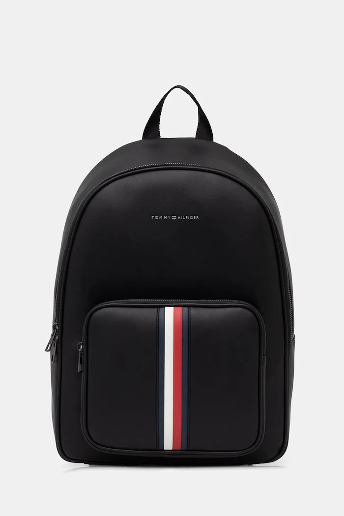 Tommy Hilfiger erkek suni deri şehir sırt çantası