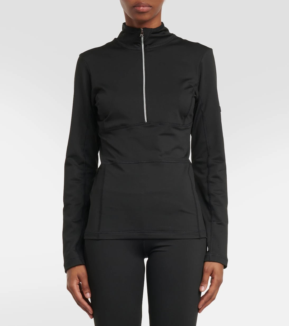 Jet Set - Ginger Halfzip slim top